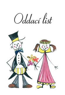 Přebal na oddací list A5 - postavičky