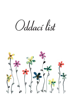 Přebal na oddací list A4 - kvítí