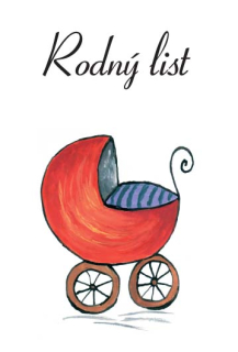 Přebal na rodný list A5 - kočárek