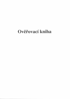 Ověřovací kniha typu "E" - 100 listová