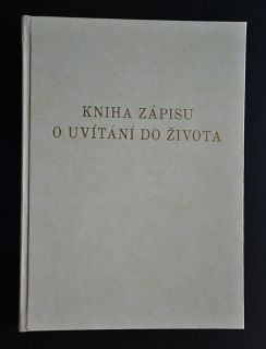 Kniha zápisu o uvítání do života