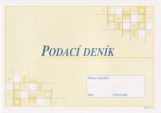 Podací deník - sešit, číslovaný
